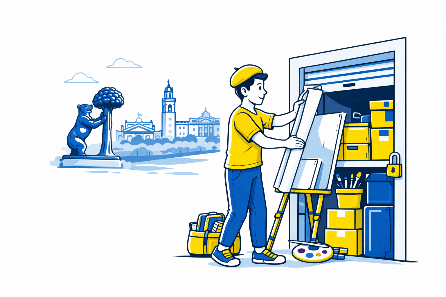 Trasteros en Madrid - Trasterola (ilustración del centro)
